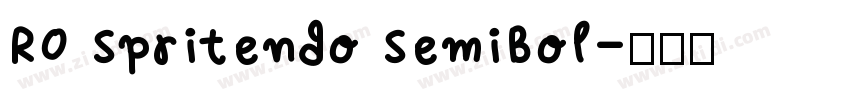 RO Spritendo SemiBol字体转换
